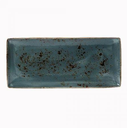 Teller Craft Blau Platte rechteckig 37 x 16 cm