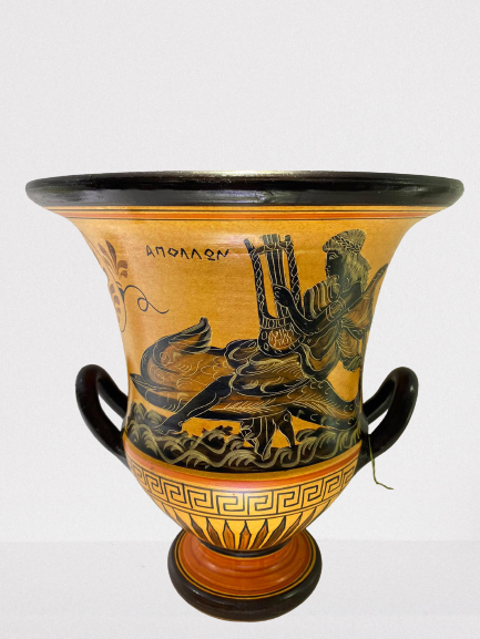 Griechische Keramik 25 cm, Apollon