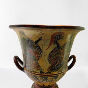 Griechische Keramik Vase 35 cm, Kratir Poseidon, Athina, Achilles