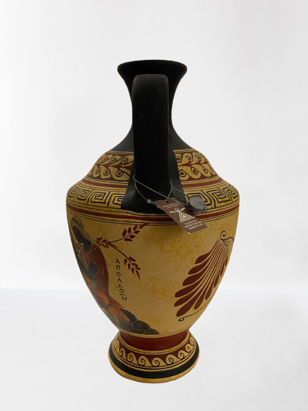 Griechische Keramik Vase 26 cm, Athina, Apollon