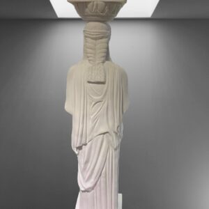 Statur Kariatis 80 cm weiss Alabaster