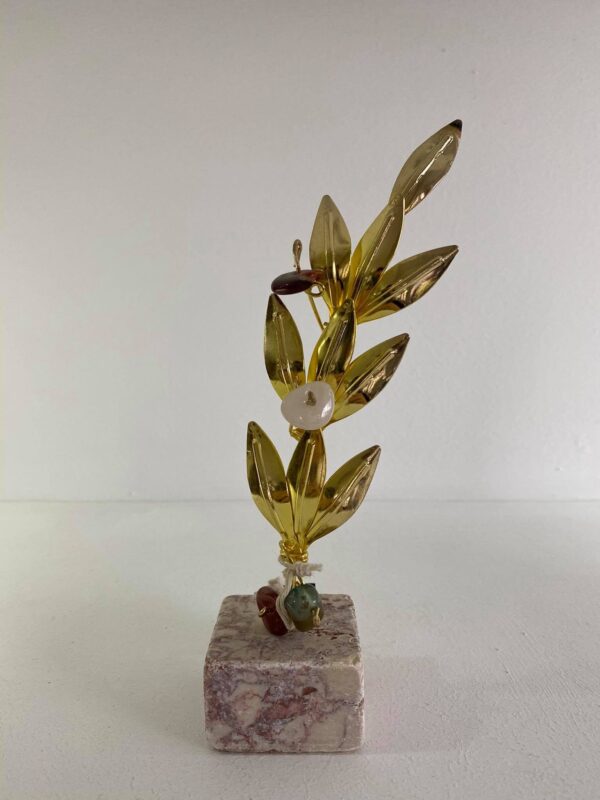 Dekoration Olivenzweig einzeln Hausgemacht 21 x 5 cm